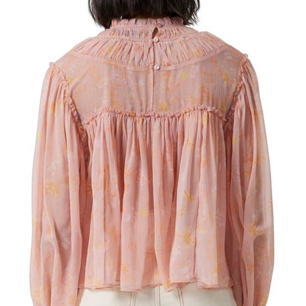 FRENCH CONNECTION Diana Crinkle High Neck Blouse - Picture 4 of 4